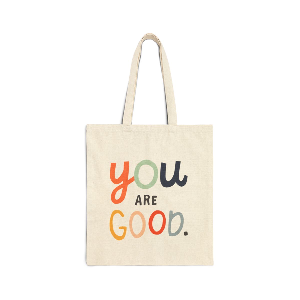 “You are Good” cotton canvas tote bag by For Little Saints